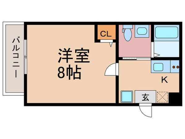 フラッティ堀川高辻の物件間取画像